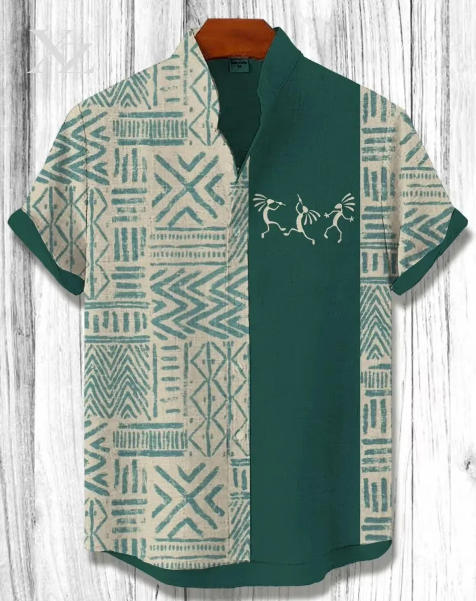 Men'S Ethnic Fashion Trends - Kemeja Lengan Pendek Pria Bergaya Etnis