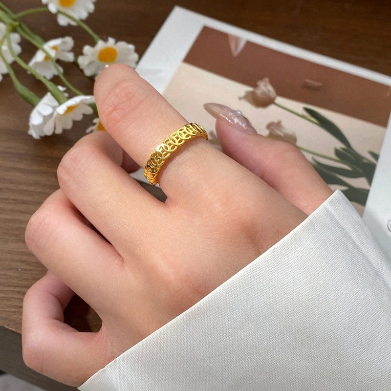 1 buah Cincin Koin Retro yang  - Ethnic Luxe Fashion ulasan dan harga