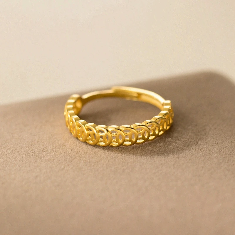 1 buah Cincin Koin Retro yang  - Ethnic Luxe Fashion ulasan dan harga