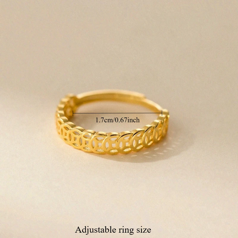 1 buah Cincin Koin Retro yang  - Ethnic Luxe Fashion ulasan dan harga