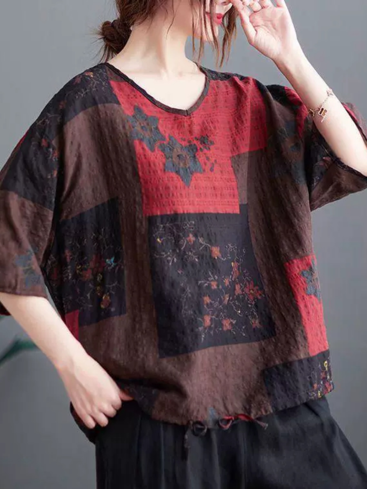 Kaos lengan pendek berbahan ka - Ethnic Fashion Clothing ulasan dan harga