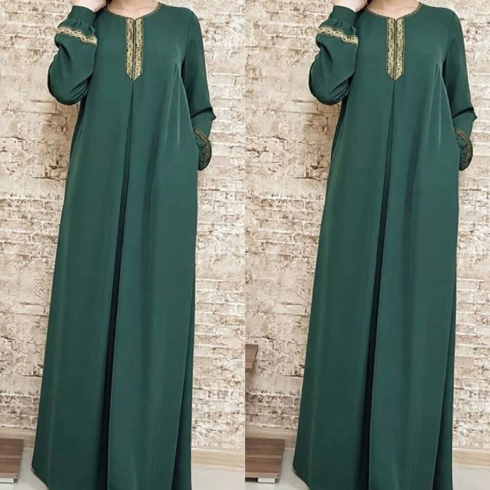 Gaun Maxi Motif Bunga Serbagun - Ethnic Fashion Clothing ulasan dan harga