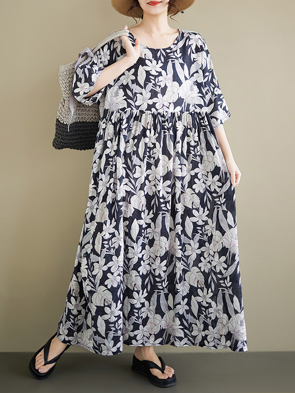 Gaun Hamil Katun Linen Lengan  - Ethnic Fashion Clothing ulasan dan harga