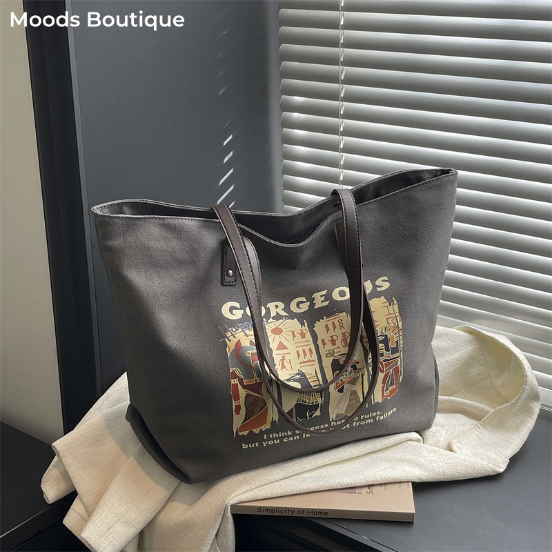 Tas Belanja Kanvas Bermotif Et - Latest Ethnic Fashion For Women ulasan dan harga