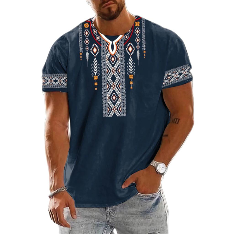 Kaus Grafis Etnik Antik Tren 2 - Men'S Ethnic Fashion Trends ulasan dan harga