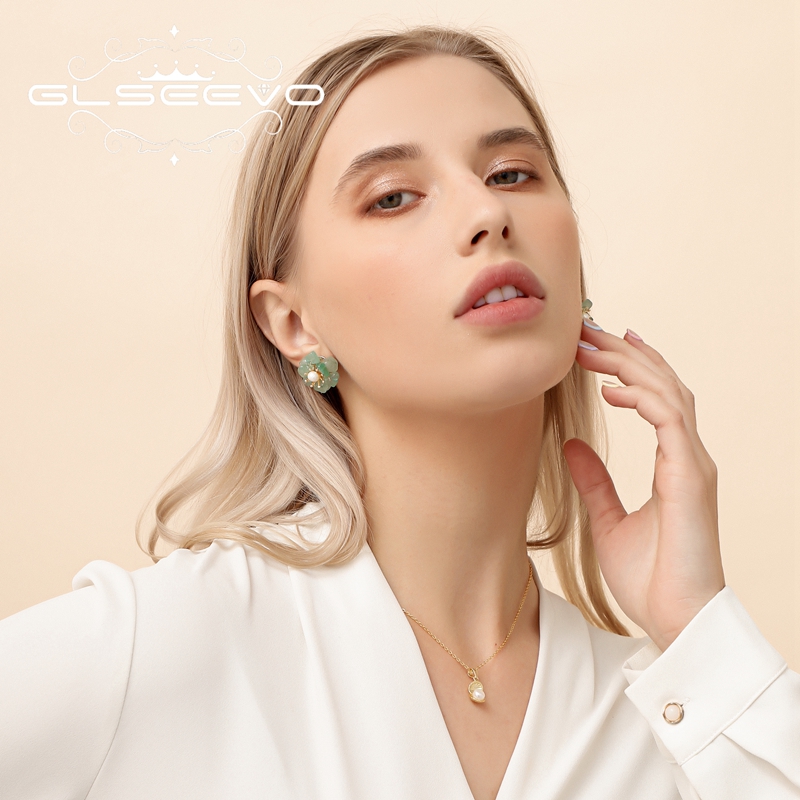GLSEEVO Anting Bunga Mutiara A - Ethnic Luxe Fashion ulasan dan harga