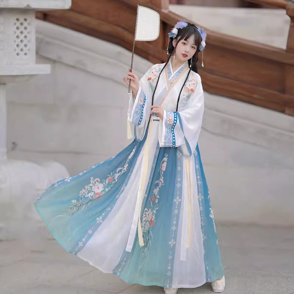 Hanfu Gaun Tradisional Tiongko - Ethnic Fashion Clothing ulasan dan harga