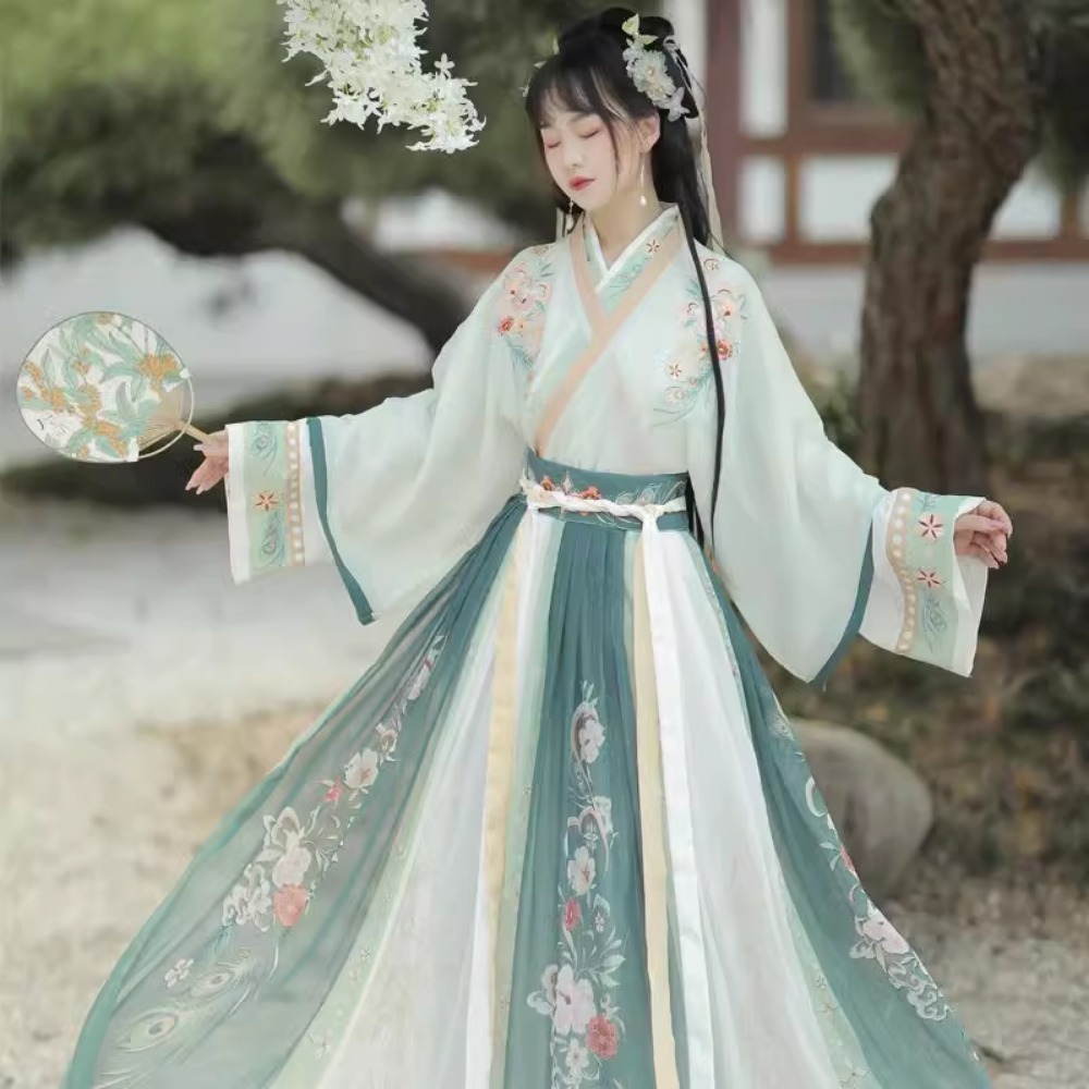 Hanfu Gaun Tradisional Tiongko - Ethnic Fashion Clothing ulasan dan harga